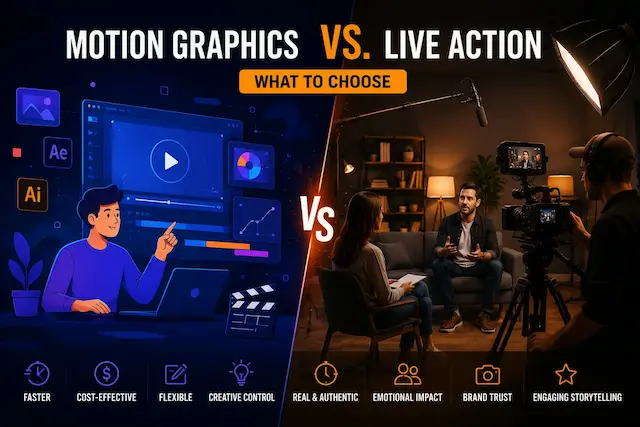 Motion Graphics vs. Live Action: What to Choose